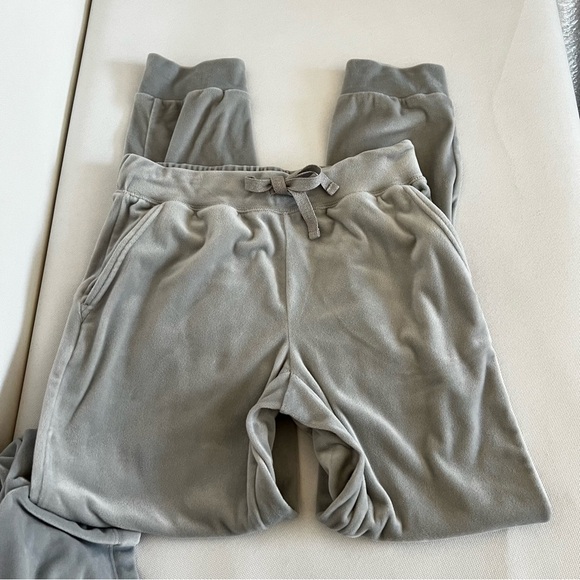 Loft Set Gray Velour Hoodie and Joggers Pants Size XS Loose Fit Loungewear - Picture 4 of 10